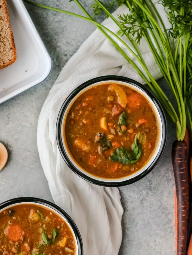 Vegetable Soup With Lentils