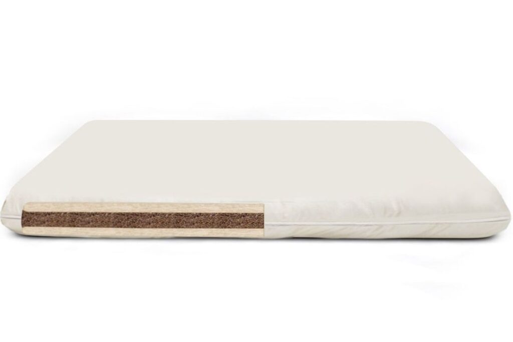 Natural mattress with a coconut core.