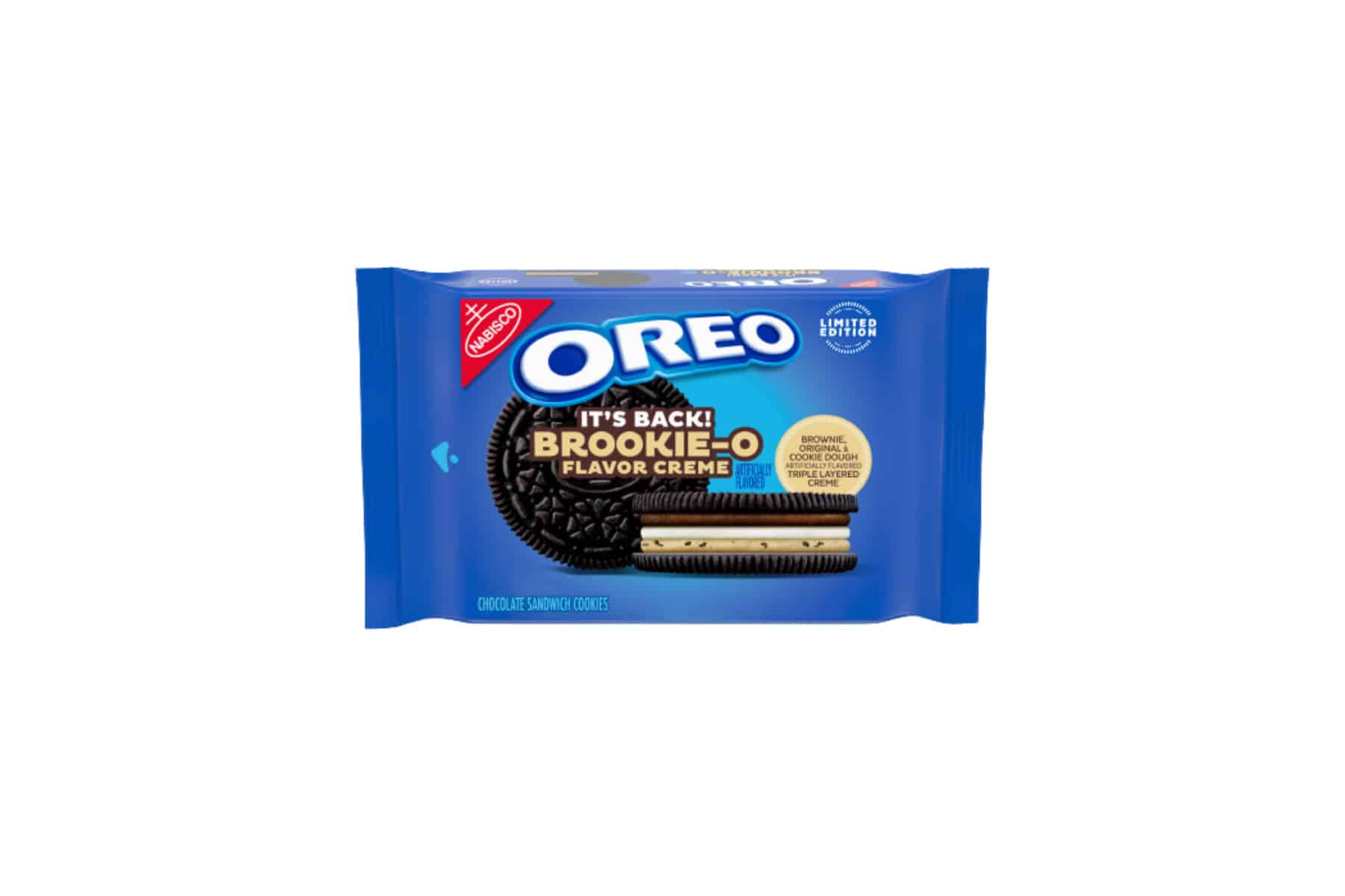 Package of Brookie-O Flavored Creme Oreos.