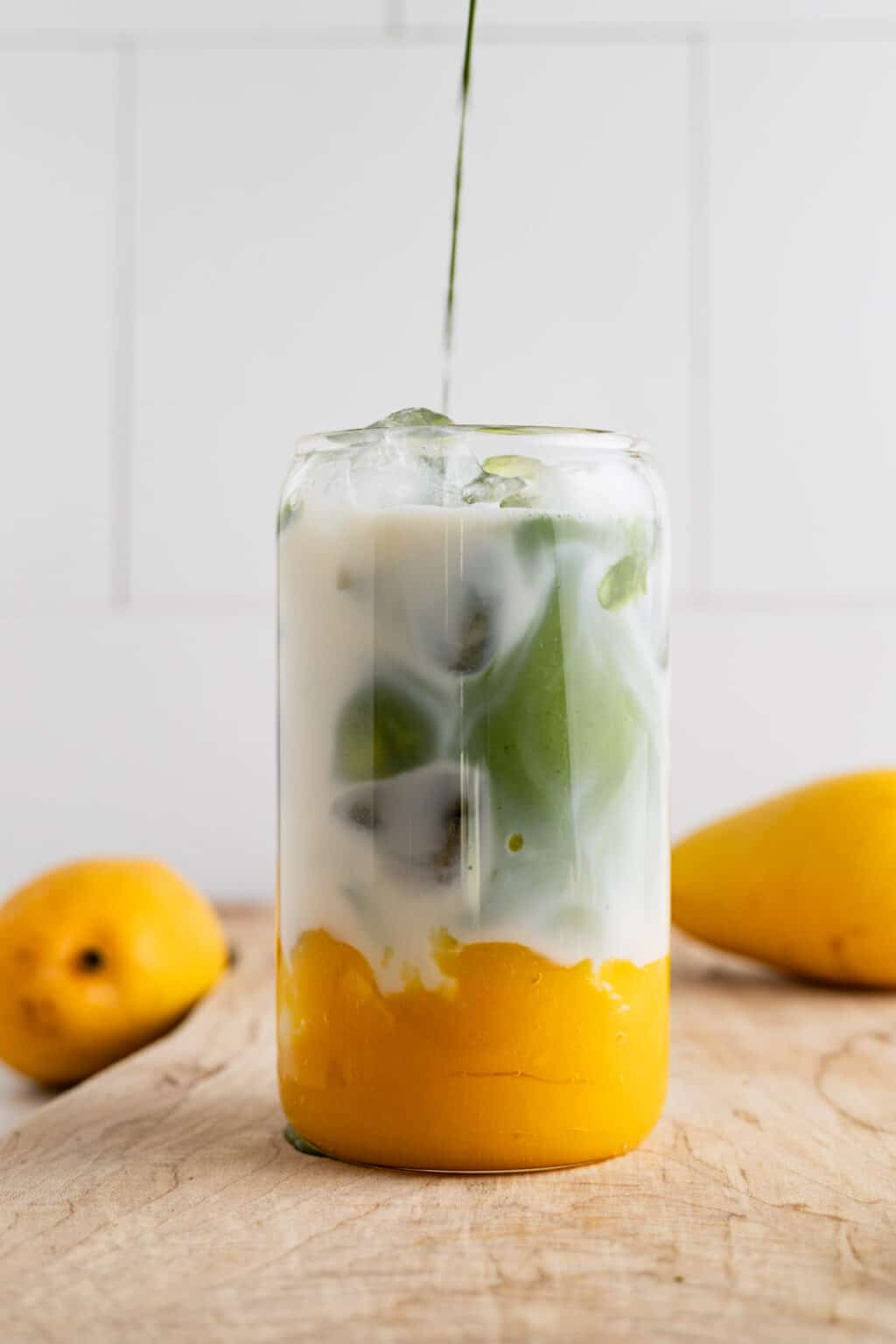 Iced Mango Matcha Latte - Raepublic