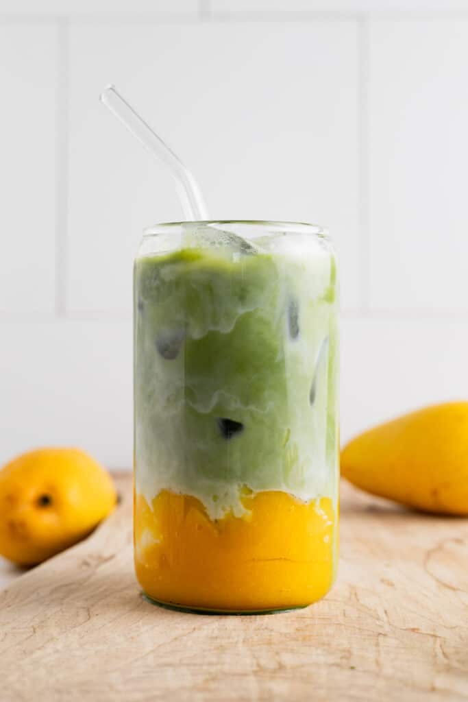 Iced Mango Matcha Latte - Raepublic