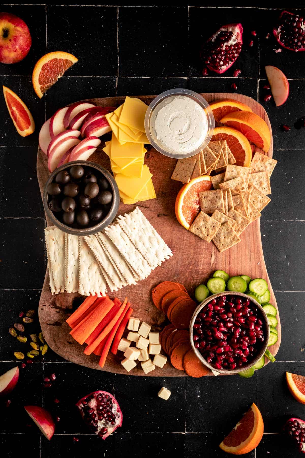 Vegan meats added to the autumn charcuterie board.