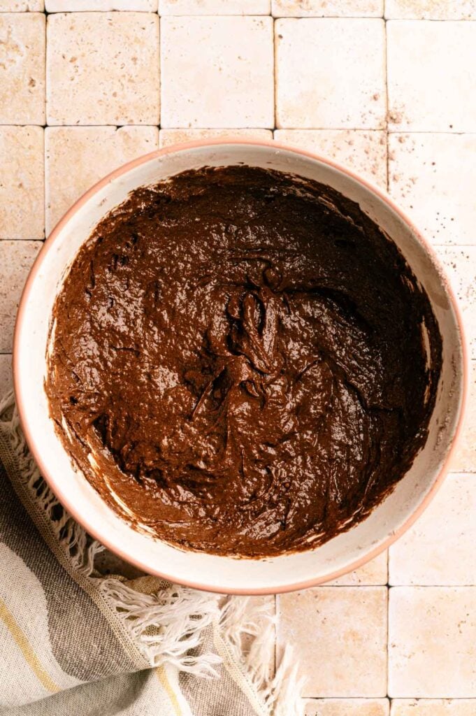 Vegan chocolate muffin batter.